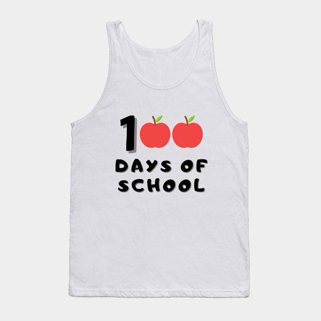 100 Days of School Tank Top by Unraveled